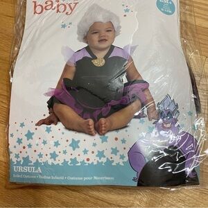 Disney Baby Ursula Costume NEW Sz 6-12 Months Purple Wig